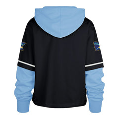 Minnesota Twins '47 Women's City Connect Shortstop Cropped Pullover Hoodie - Navy Hoodies