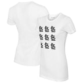 St. Louis Cardinals Tiny Turnip Women's Logo Grid T-Shirt - White T-shirts