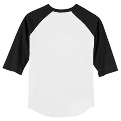 Los Angeles Dodgers Tiny Turnip Youth Logo Grid Raglan 3/4-Sleeve T-Shirt - White/Black T-shirts