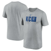 Kansas City Royals Nike Tricode Legend Performance T-Shirt - Heather Gray T-shirts