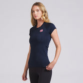 NHL Montreal Canadiens lululemon Women's Swiftly Tech Short-Sleeve Shirt 2.0 - True Navy