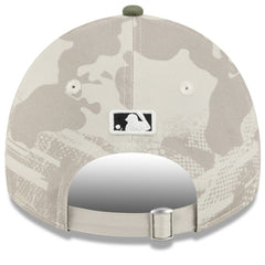 San Francisco Giants New Era Women's 2025 Armed Forces Day 9TWENTY Adjustable Hat - Light Beige/Olive Hats