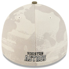 Houston Astros New Era 2025 Armed Forces Day 39THIRTY Flex Hat - Light Beige/Olive Hats