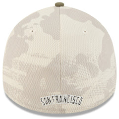 San Francisco Giants New Era 2025 Armed Forces Day 39THIRTY Flex Hat - Light Beige/Olive Hats