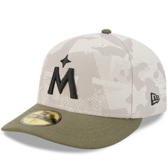 Minnesota Twins New Era 2025 Armed Forces Day 59FIFTY Fitted Hat - Light Beige/Olive Hats