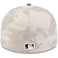 Los Angeles Dodgers New Era 2025 Armed Forces Day 59FIFTY Fitted Hat - Light Beige/Olive Hats
