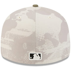 Toronto Blue Jays New Era 2025 Armed Forces Day 59FIFTY Fitted Hat - Light Beige/Olive Hats