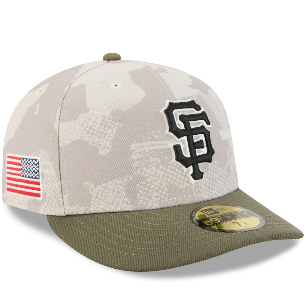 San Francisco Giants New Era 2025 Armed Forces Day 59FIFTY Fitted Hat - Light Beige/Olive Hats
