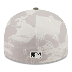 Seattle Mariners New Era 2025 Armed Forces Day Low Profile 59FIFTY Fitted Hat - Light Beige/Olive Hats