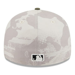 Texas Rangers New Era 2025 Armed Forces Day Low Profile 59FIFTY Fitted Hat - Light Beige/Olive Hats