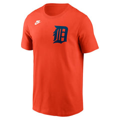Detroit Tigers Nike Cooperstown Collection Wordmark T-Shirt - Orange T-shirts