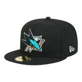NHL San Jose Sharks New Era Core 59FIFTY Fitted Hat - Black