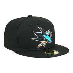 NHL San Jose Sharks New Era Core 59FIFTY Fitted Hat - Black