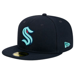 NHL Seattle Kraken New Era Core 59FIFTY Fitted Hat - Navy