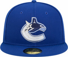NHL Vancouver Canucks New Era Core 59FIFTY Fitted Hat - Blue