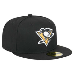 NHL Pittsburgh Penguins New Era Core 59FIFTY Fitted Hat - Black