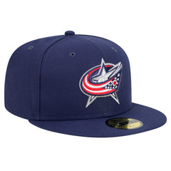 NHL Columbus Blue Jackets New Era Core 59FIFTY Fitted Hat - Navy
