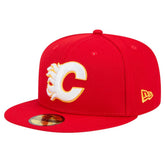 NHL Calgary Flames New Era Core 59FIFTY Fitted Hat - Red