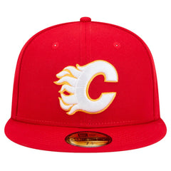 NHL Calgary Flames New Era Core 59FIFTY Fitted Hat - Red
