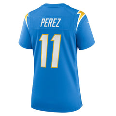 NFL Luis Perez Los Angeles Chargers Women's Team Game Jersey - Powder Blue