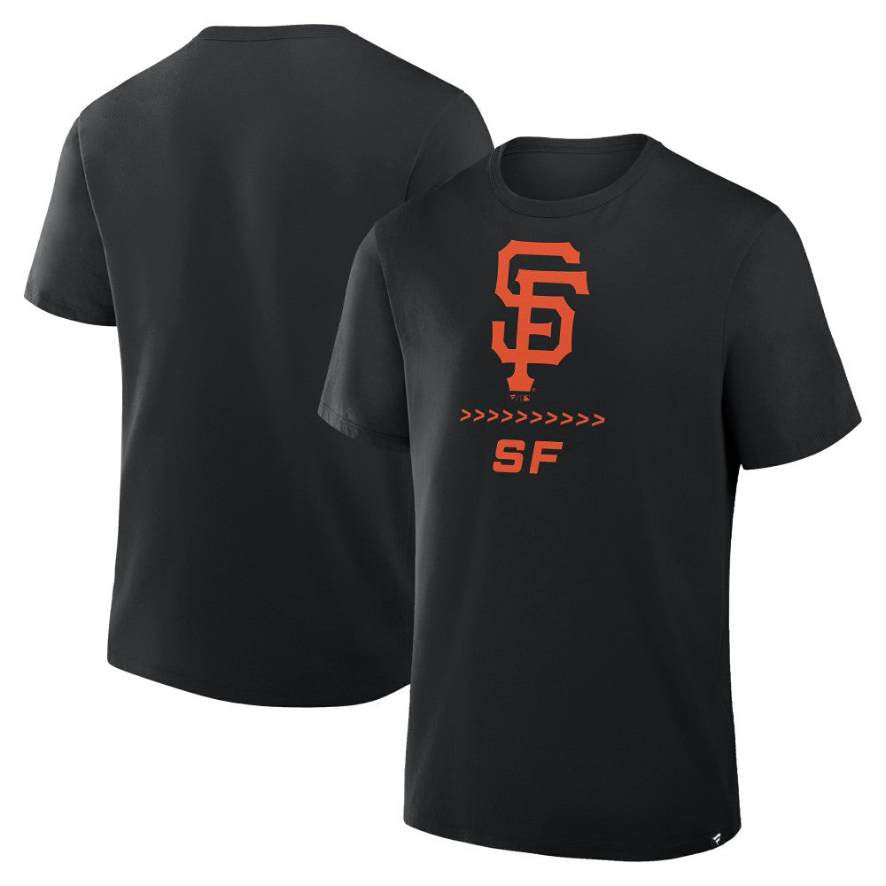 San Francisco Giants Fanatics Clubhouse Legacy Side Swipe T-Shirt - Black T-shirts