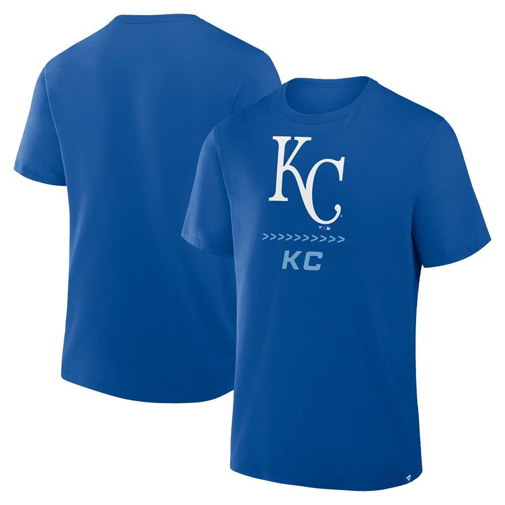 Kansas City Royals Fanatics Clubhouse Legacy Side Swipe T-Shirt - Royal T-shirts