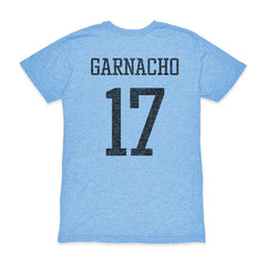 Alejandro Garnacho Argentina National Team 1863FC Player Vintage Tri-Blend T-Shirt Light Blue shop