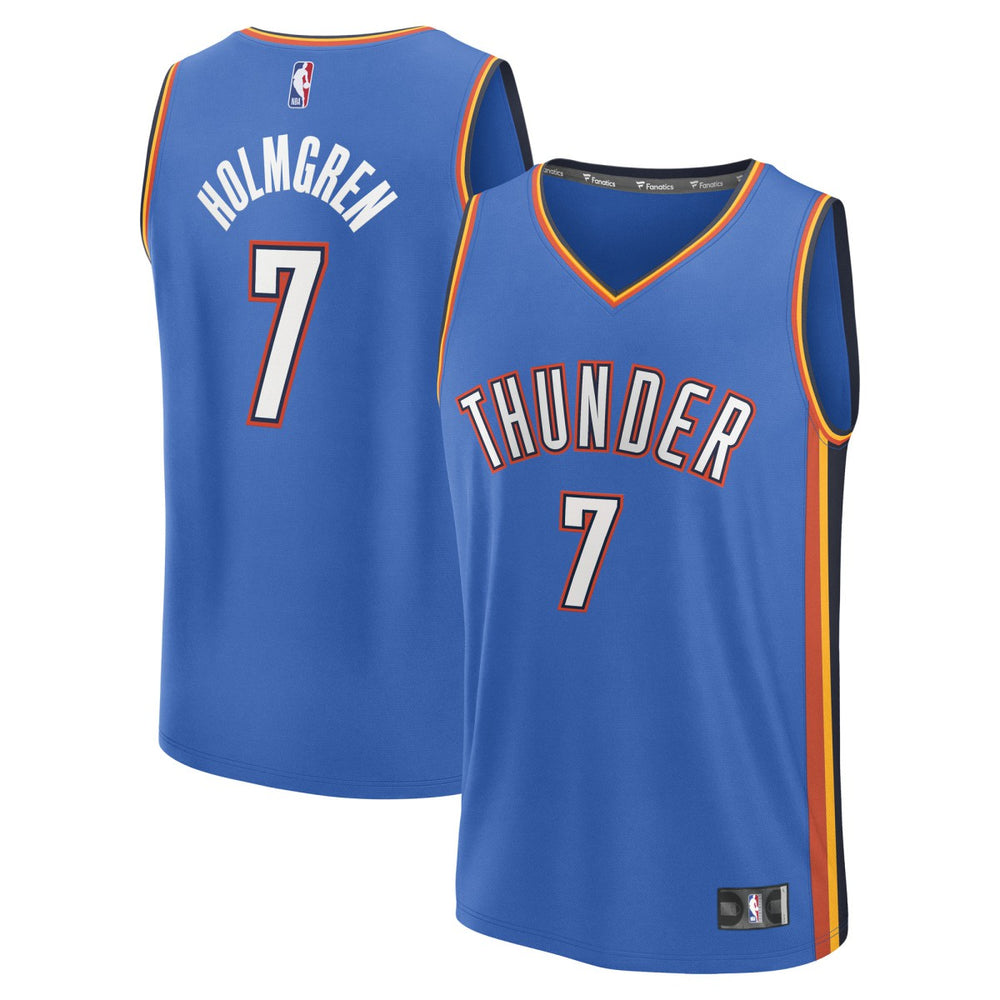 NBA Chet Holmgren Oklahoma City Thunder Fast Break Replica Player Jersey - Icon Edition - Blue