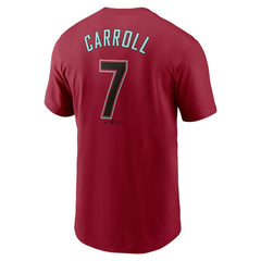 Corbin Carroll Arizona Diamondbacks Nike Fuse Name & Number T-Shirt - Red T-shirts