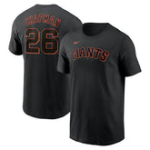 Matt Chapman San Francisco Giants Nike Fuse Name & Number T-Shirt - Black T-shirts
