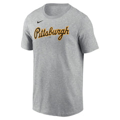 Paul Skenes Pittsburgh Pirates Nike Fuse Name & Number T-Shirt - Heather Gray T-shirts