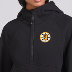 NHL Boston Bruins lululemon Women's Scuba Oversized Half-Zip Hoodie - Black
