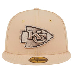 Kansas City Chiefs New Era Candied Pecan 59FIFTY Fitted Hat Tan