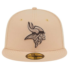Minnesota Vikings New Era Candied Pecan 59FIFTY Fitted Hat Tan