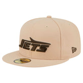 New York Jets New Era Candied Pecan 59FIFTY Fitted Hat Tan