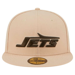 New York Jets New Era Candied Pecan 59FIFTY Fitted Hat Tan