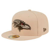 Baltimore Ravens New Era Candied Pecan 59FIFTY Fitted Hat Tan