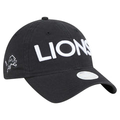Detroit Lions New Era Women's Cece 9TWENTY Adjustable Hat Black