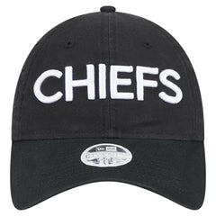 Kansas City Chiefs New Era Women's Cece 9TWENTY Adjustable Hat Black