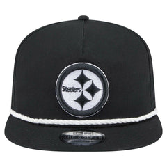 Pittsburgh Steelers New Era B-Dub Golfer Snapback Hat Black