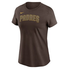 Jackson Merrill San Diego Padres Nike Women's Cooperstown Collection Fuse Name & Number T-Shirt - Brown T-shirts