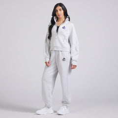 NHL Vancouver Canucks lululemon Women's Scuba Oversized Half Zip Top - Heather Gray