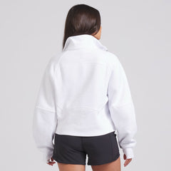 NHL Edmonton Oilers lululemon Women's Scuba Oversized Half Zip Top - White