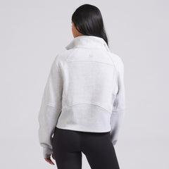NHL Montreal Canadiens lululemon Women's Scuba Oversized Half Zip Top - Heather Gray