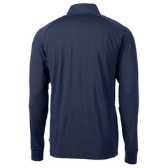 St. Louis Cardinals Cutter & Buck Big & Tall Adapt Eco Knit Stretch Recycled Quarter-Zip Pullover Top - Navy Pullover