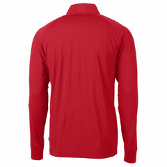Boston Red Sox Cutter & Buck Big & Tall Adapt Eco Knit Stretch Recycled Quarter-Zip Pullover Top - Red Pullover
