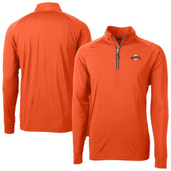 San Francisco Giants Cutter & Buck Adapt Eco Knit Stretch Recycled Quarter-Zip Pullover Top - Orange Pullover