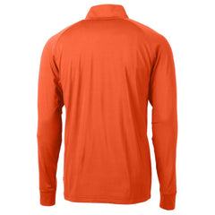 San Francisco Giants Cutter & Buck Adapt Eco Knit Stretch Recycled Quarter-Zip Pullover Top - Orange Pullover