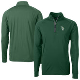 Athletics Cutter & Buck Stomper Adapt Eco Knit Stretch Recycled Quarter-Zip Pullover Top - Hunter Green Pullover