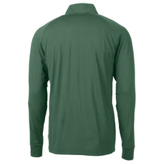 Athletics Cutter & Buck Stomper Adapt Eco Knit Stretch Recycled Quarter-Zip Pullover Top - Hunter Green Pullover